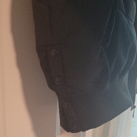 Zara Black Women's Jacket with Fur Hood - Picture 6 of 7